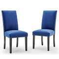 Modway Furniture Parcel Performance Velvet Dining Side Chairs - Navy EEI-3779-NAV